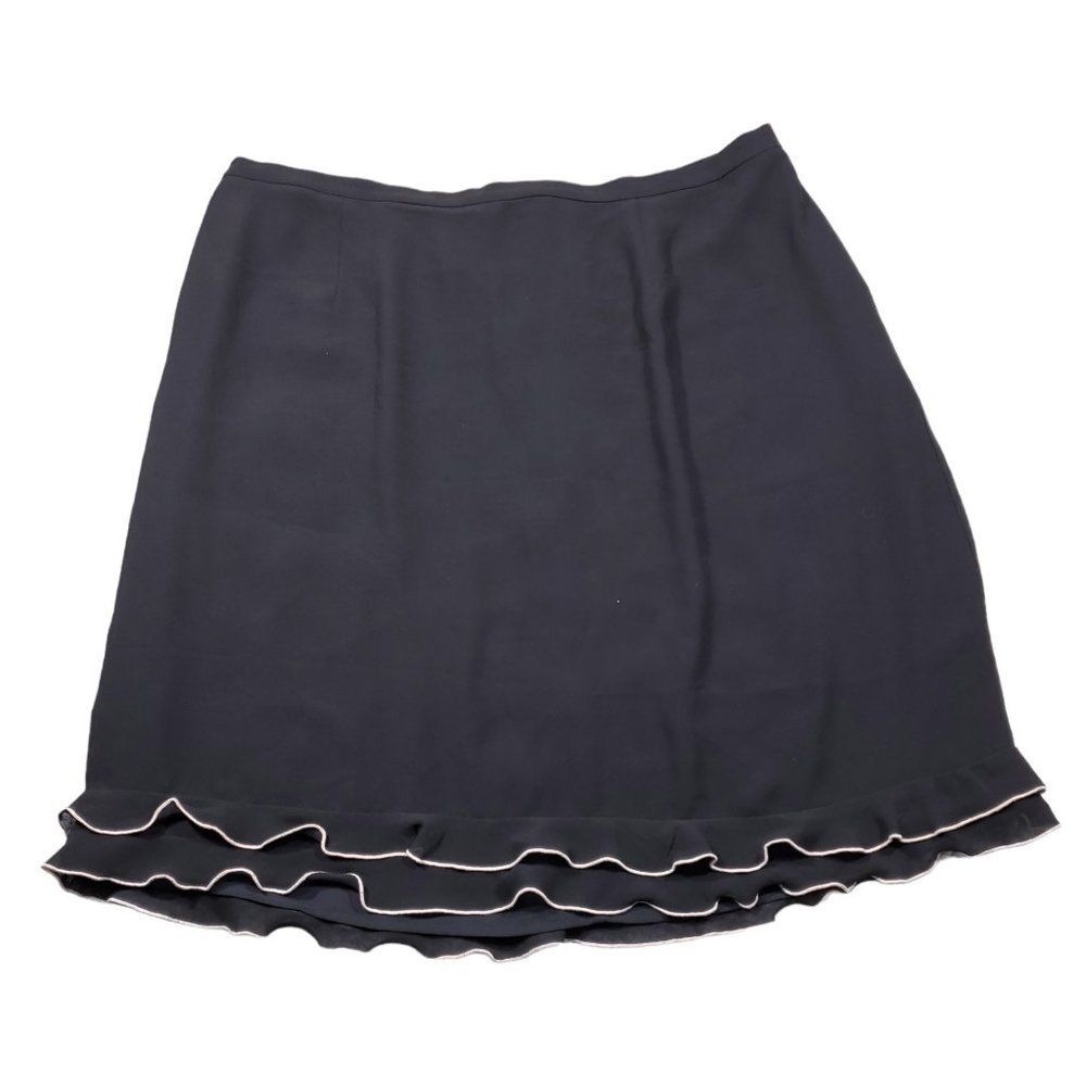 READ Cynthia Howie for Maggy Boutique Woman Black Crepe Skirt Plus Size 24W